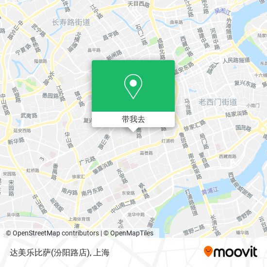 达美乐比萨(汾阳路店)地图