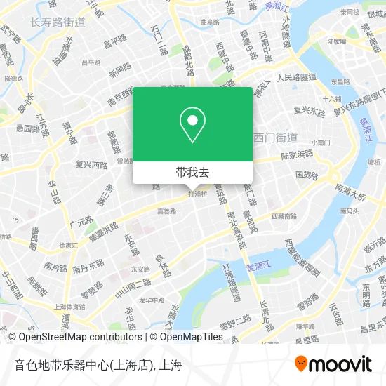 音色地带乐器中心(上海店)地图