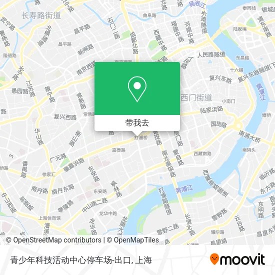青少年科技活动中心停车场-出口地图