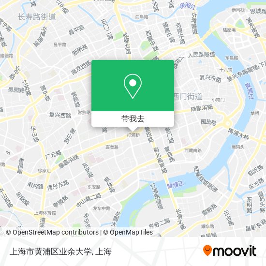 上海市黄浦区业余大学地图