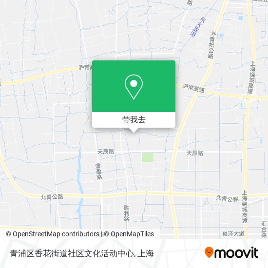 青浦区香花街道社区文化活动中心地图