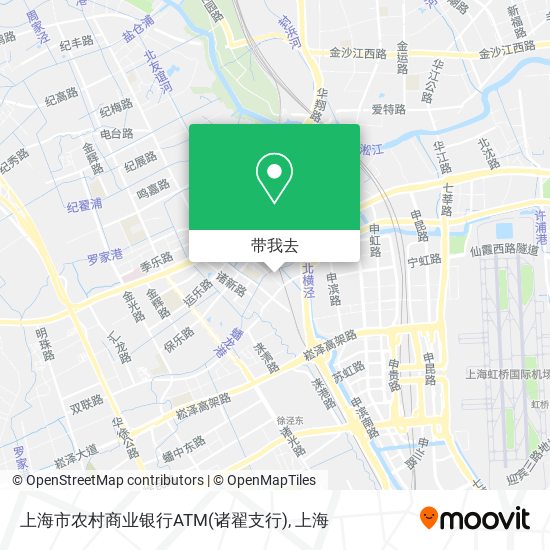 上海市农村商业银行ATM(诸翟支行)地图