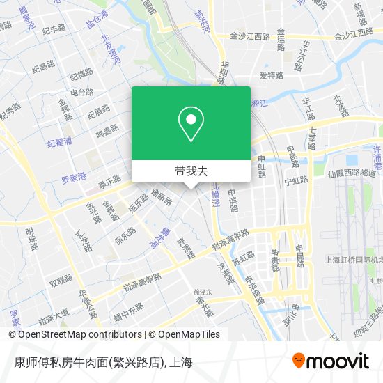 康师傅私房牛肉面(繁兴路店)地图