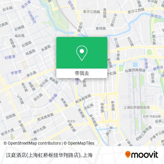 汉庭酒店(上海虹桥枢纽华翔路店)地图