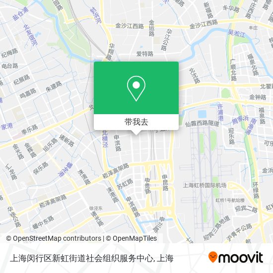 上海闵行区新虹街道社会组织服务中心地图