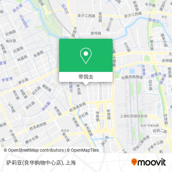 萨莉亚(良华购物中心店)地图
