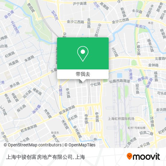 上海中骏创富房地产有限公司地图