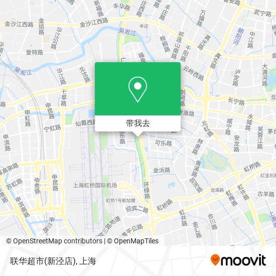 联华超市(新泾店)地图