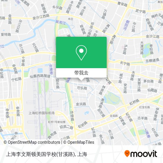 上海李文斯顿美国学校(甘溪路)地图