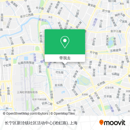 长宁区新泾镇社区活动中心(淞虹路)地图
