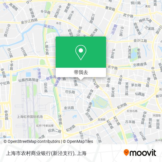 上海市农村商业银行(新泾支行)地图