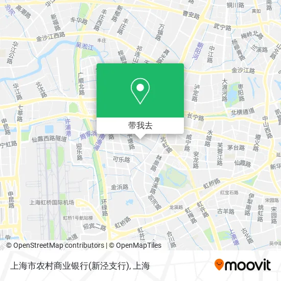 上海市农村商业银行(新泾支行)地图
