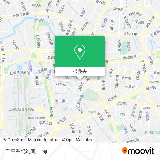 千里香馄饨面地图