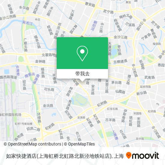 如家快捷酒店(上海虹桥北虹路北新泾地铁站店)地图