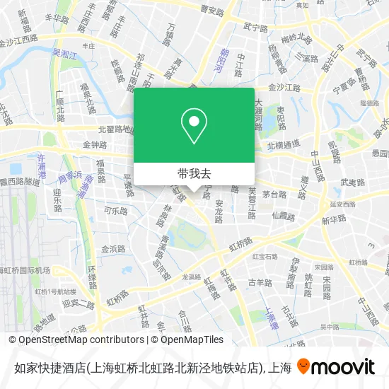 如家快捷酒店(上海虹桥北虹路北新泾地铁站店)地图