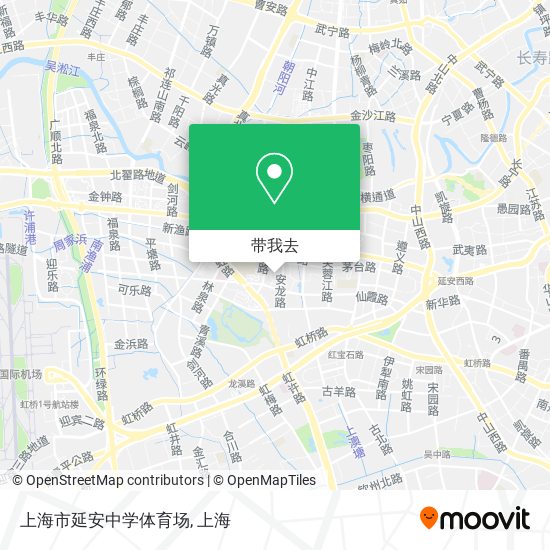 上海市延安中学体育场地图