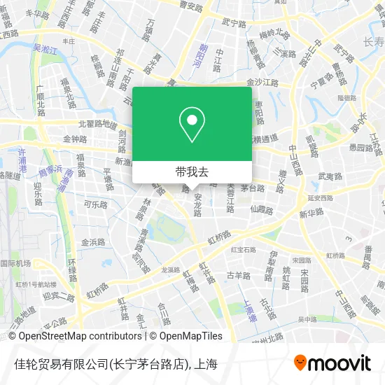 佳轮贸易有限公司(长宁茅台路店)地图