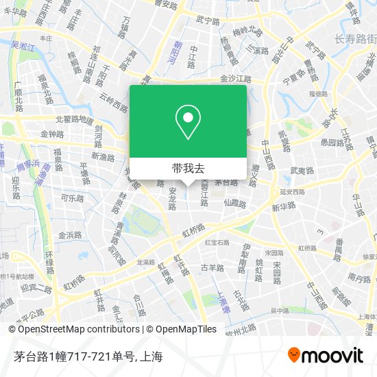 茅台路1幢717-721单号地图