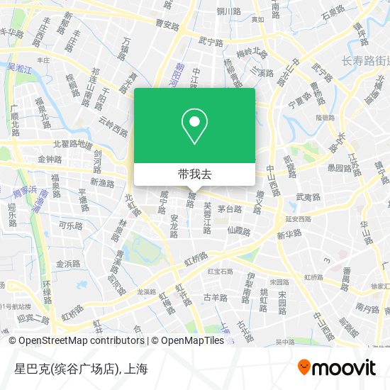 星巴克(缤谷广场店)地图