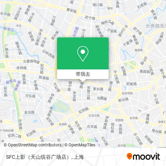 SFC上影（天山缤谷广场店）地图