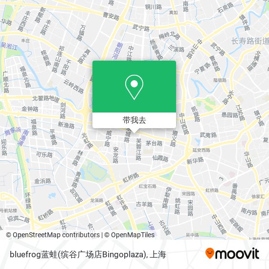 bluefrog蓝蛙(缤谷广场店Bingoplaza)地图