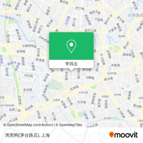 周黑鸭(茅台路店)地图