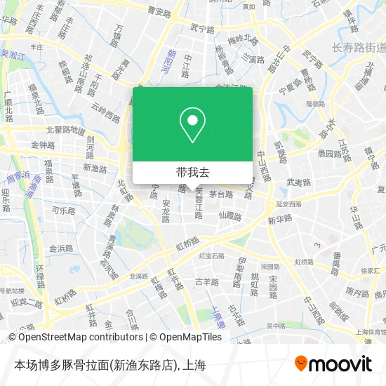 本场博多豚骨拉面(新渔东路店)地图