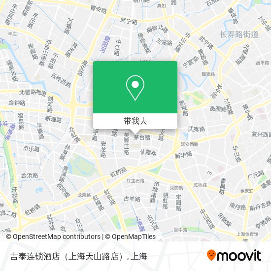 吉泰连锁酒店（上海天山路店）地图