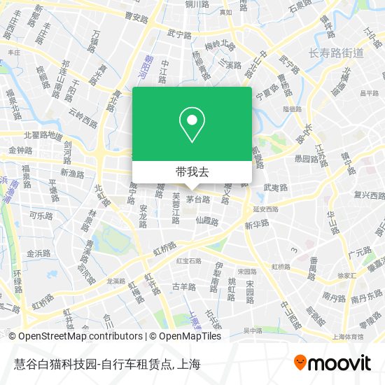 慧谷白猫科技园-自行车租赁点地图