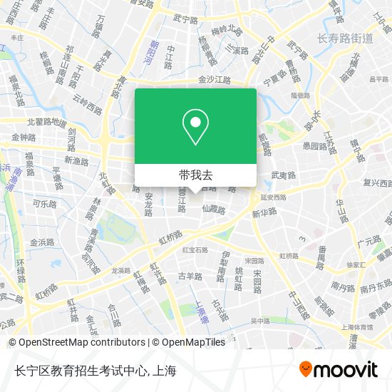长宁区教育招生考试中心地图