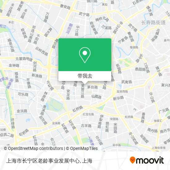 上海市长宁区老龄事业发展中心地图
