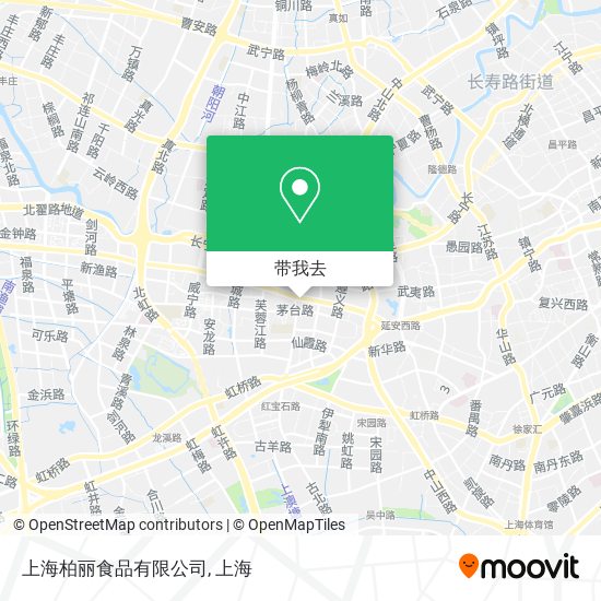 上海柏丽食品有限公司地图