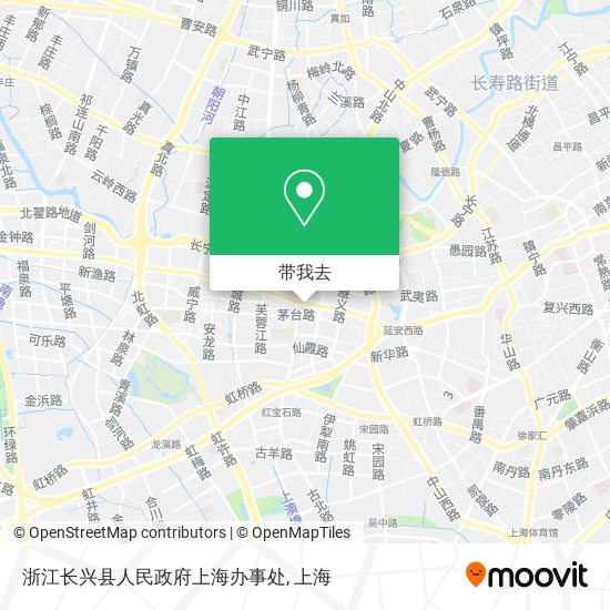浙江长兴县人民政府上海办事处地图