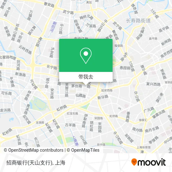 招商银行(天山支行)地图