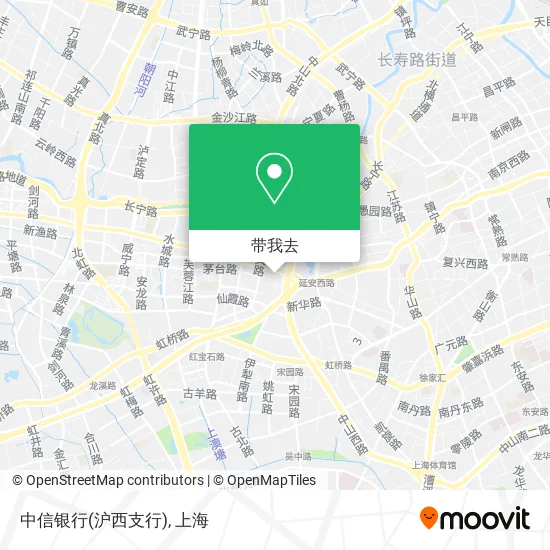 中信银行(沪西支行)地图