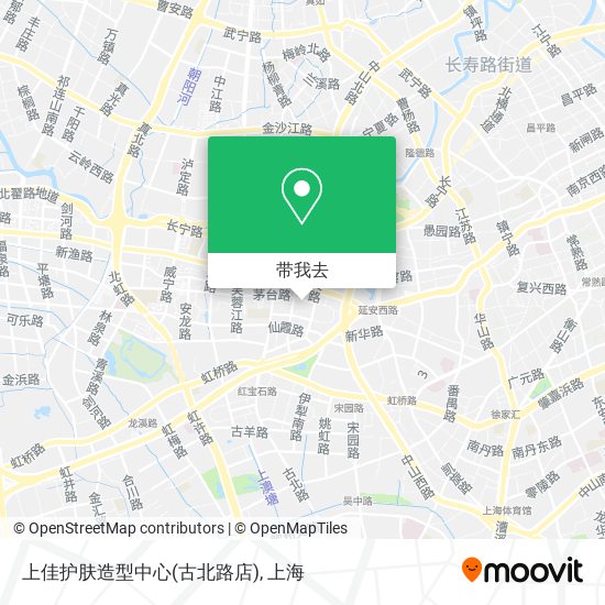 上佳护肤造型中心(古北路店)地图