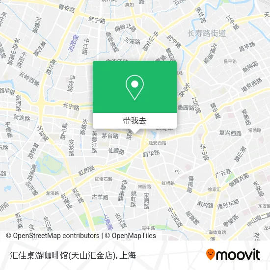 汇佳桌游咖啡馆(天山汇金店)地图