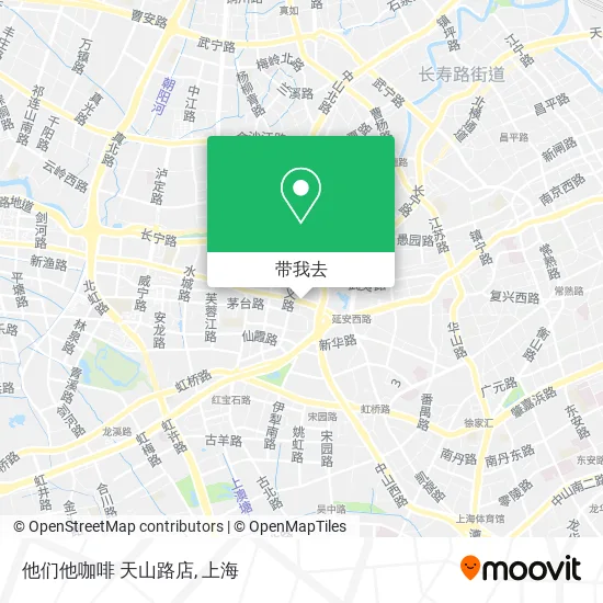 他们他咖啡 天山路店地图