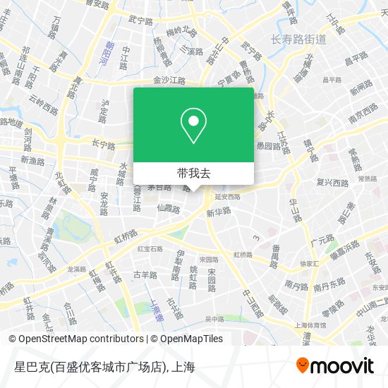 星巴克(百盛优客城市广场店)地图