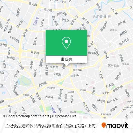 兰记饮品港式饮品专卖店(汇金百货娄山关路)地图