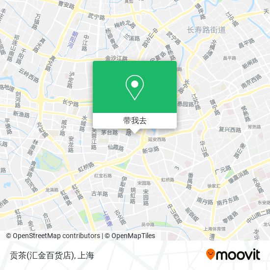 贡茶(汇金百货店)地图