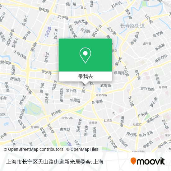 上海市长宁区天山路街道新光居委会地图