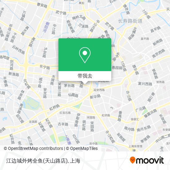 江边城外烤全鱼(天山路店)地图