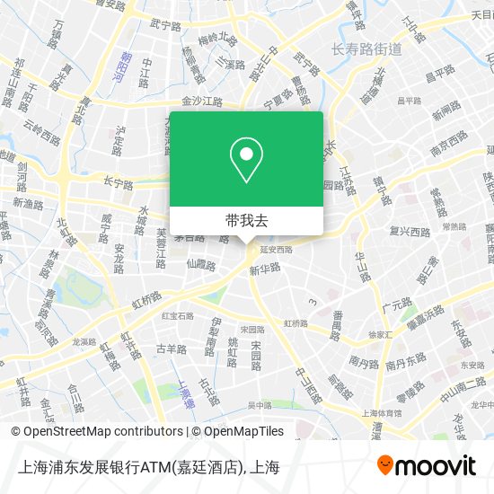 上海浦东发展银行ATM(嘉廷酒店)地图