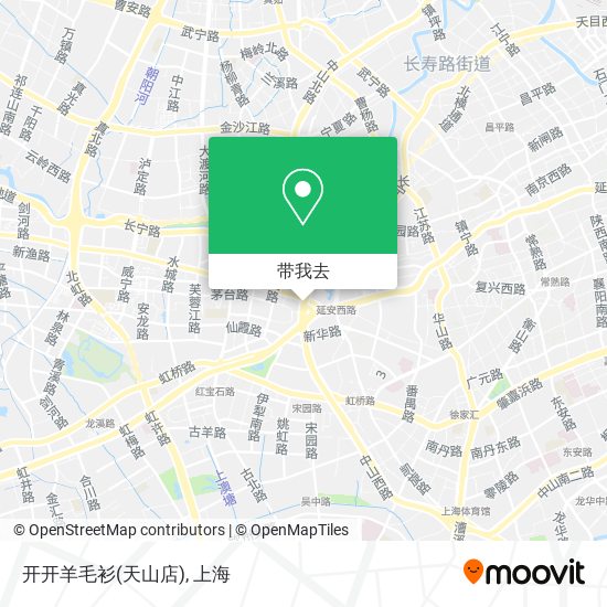 开开羊毛衫(天山店)地图