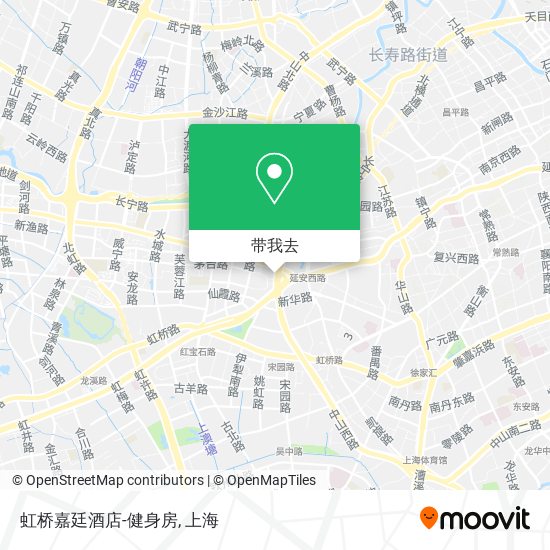 虹桥嘉廷酒店-健身房地图