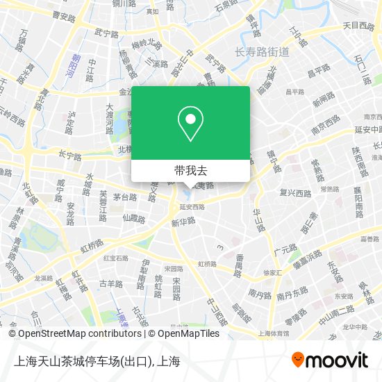 上海天山茶城停车场(出口)地图