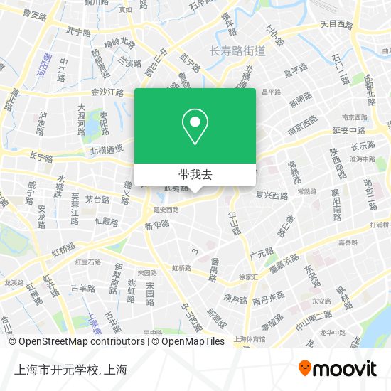 上海市开元学校地图