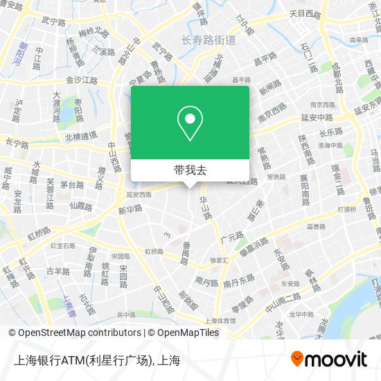 上海银行ATM(利星行广场)地图