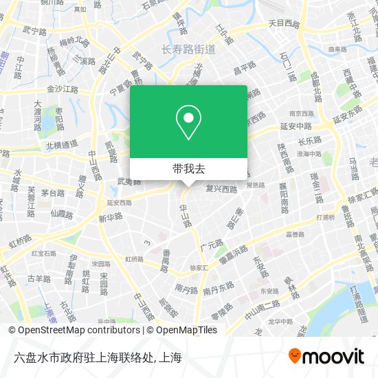 六盘水市政府驻上海联络处地图